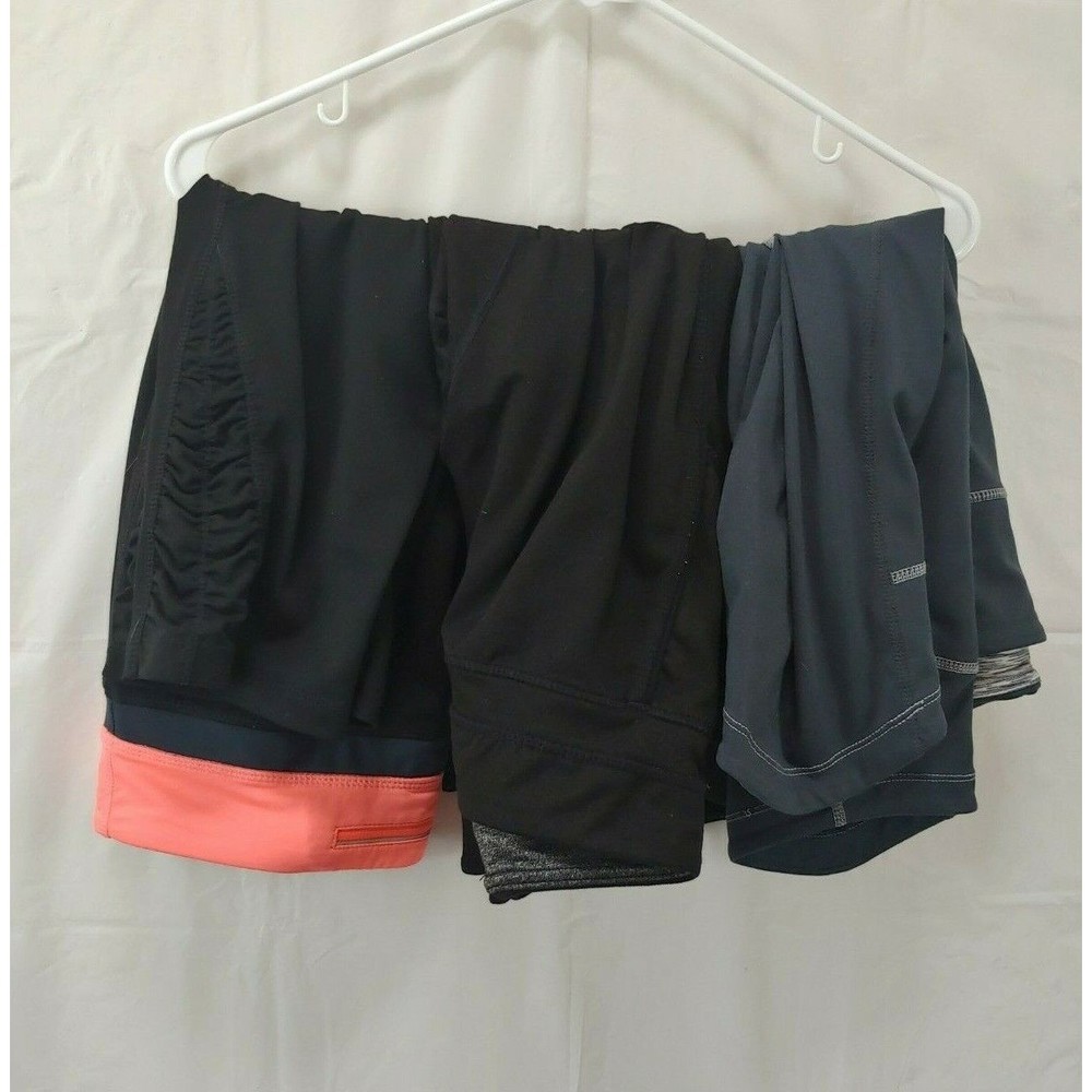 Tangerine Athletic Capri Workout Pants Sz Small Lot of 3 Stretch Waist Pocket